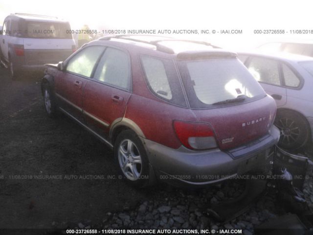 JF1GG68572G803577 - 2002 SUBARU IMPREZA OUTBACK SPORT RED photo 3