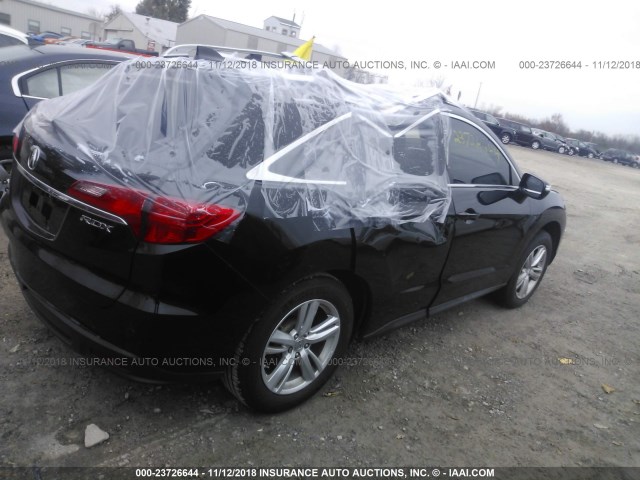 5J8TB3H35FL008160 - 2015 ACURA RDX BLACK photo 4