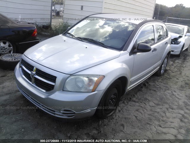 1B3HB48B77D379898 - 2007 DODGE CALIBER SXT SILVER photo 2