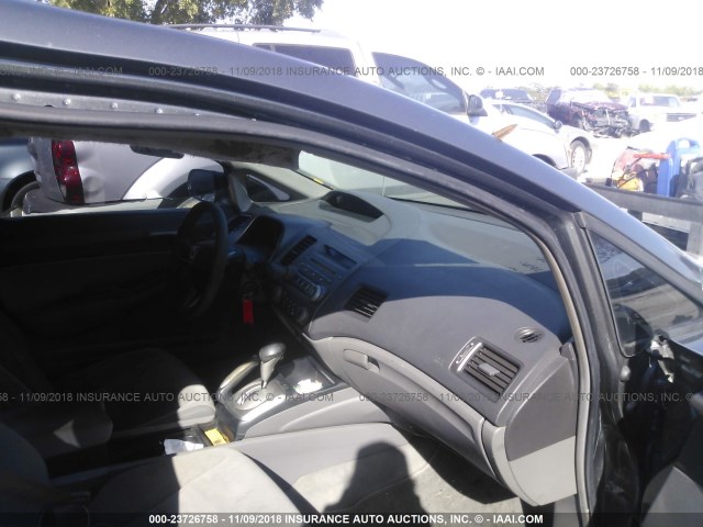 2HGFA16559H523119 - 2009 HONDA CIVIC LX GRAY photo 5