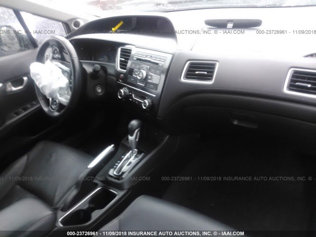 19XFB2F93DE288924 - 2013 HONDA CIVIC EXL SILVER photo 5