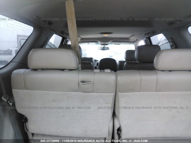 5TDZT38A46S274739 - 2006 TOYOTA SEQUOIA LIMITED WHITE photo 8