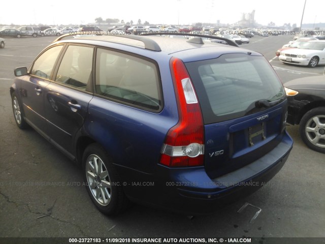 YV1MW682X62197047 - 2006 VOLVO V50 T5 BLUE photo 3