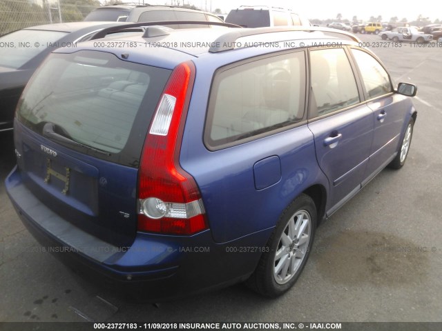 YV1MW682X62197047 - 2006 VOLVO V50 T5 BLUE photo 4