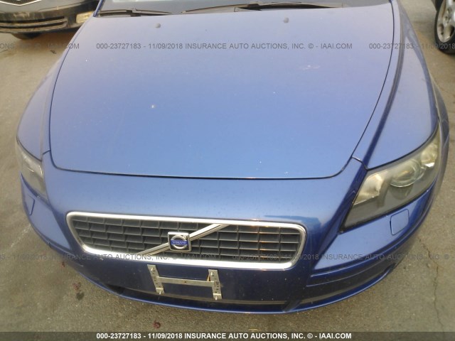 YV1MW682X62197047 - 2006 VOLVO V50 T5 BLUE photo 6