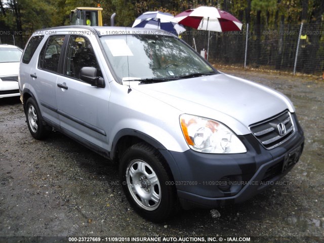 SHSRD78515U341929 - 2005 HONDA CR-V LX SILVER photo 1