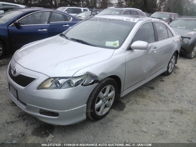 4T1BE46K98U748644 - 2008 TOYOTA CAMRY CE/LE/XLE/SE SILVER photo 2
