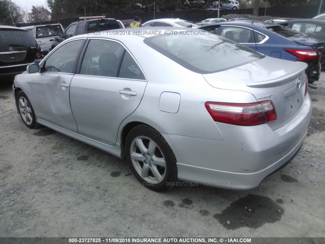 4T1BE46K98U748644 - 2008 TOYOTA CAMRY CE/LE/XLE/SE SILVER photo 3