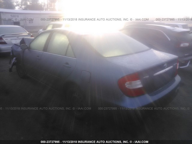 JTDBE32K730156390 - 2003 TOYOTA CAMRY LE/XLE Ашық көк фото 3