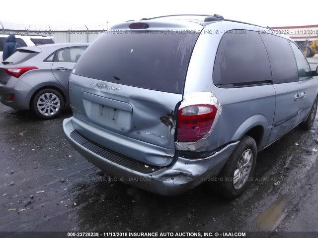 1D4GP44353B277437 - 2003 DODGE GRAND CARAVAN SPORT Light Blue photo 6