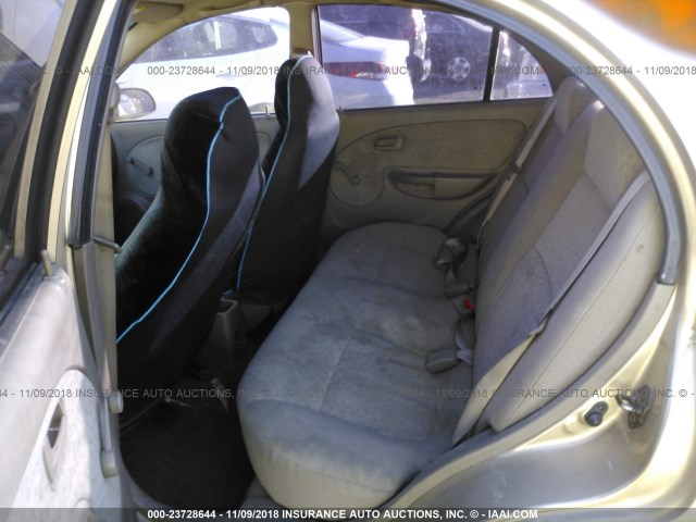 KNADC125746337014 - 2004 KIA RIO GOLD photo 8