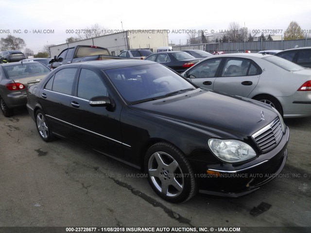 WDBNG70J63A372491 - 2003 MERCEDES-BENZ S 430 BLACK photo 1