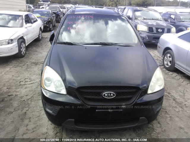 KNAFG525977046954 - 2007 KIA RONDO LX/EX BLACK photo 6