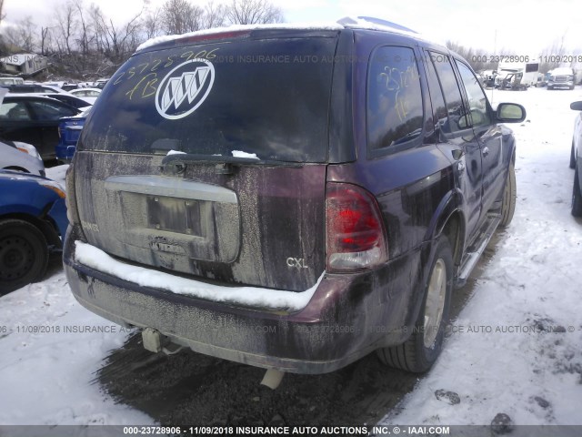 5GADT13S262340650 - 2006 BUICK RAINIER CXL MAROON photo 4