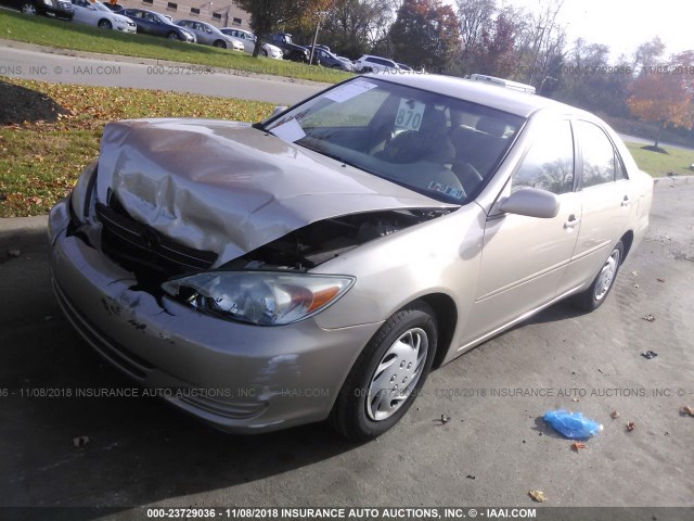4T1BE32K24U937890 - 2004 TOYOTA CAMRY LE/XLE/SE GOLD photo 2