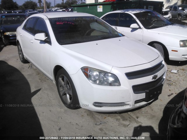 1G1ZC5E17BF252673 - 2011 CHEVROLET MALIBU 1LT WHITE photo 1