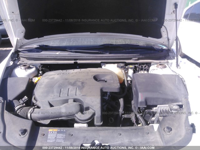 1G1ZC5E17BF252673 - 2011 CHEVROLET MALIBU 1LT WHITE photo 10