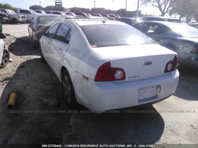 1G1ZC5E17BF252673 - 2011 CHEVROLET MALIBU 1LT WHITE photo 3