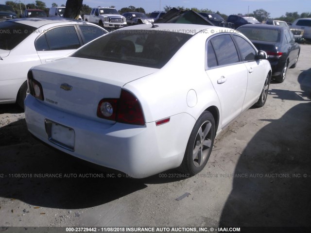 1G1ZC5E17BF252673 - 2011 CHEVROLET MALIBU 1LT WHITE photo 4