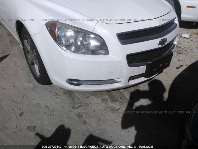 1G1ZC5E17BF252673 - 2011 CHEVROLET MALIBU 1LT WHITE photo 6