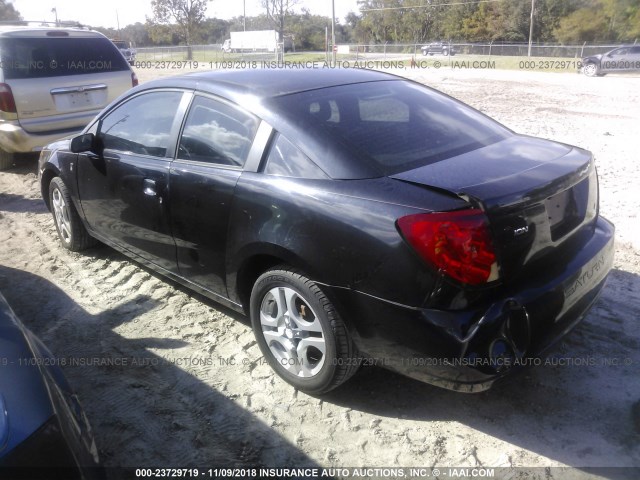 1G8AW14F74Z153302 - 2004 SATURN ION LEVEL 3 BLACK photo 3