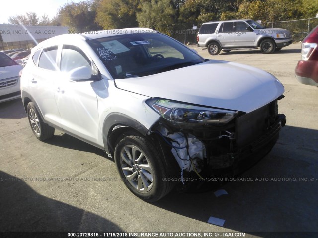 KM8J33A46JU649287 - 2018 HYUNDAI TUCSON SEL/SEL PLUS WHITE photo 1