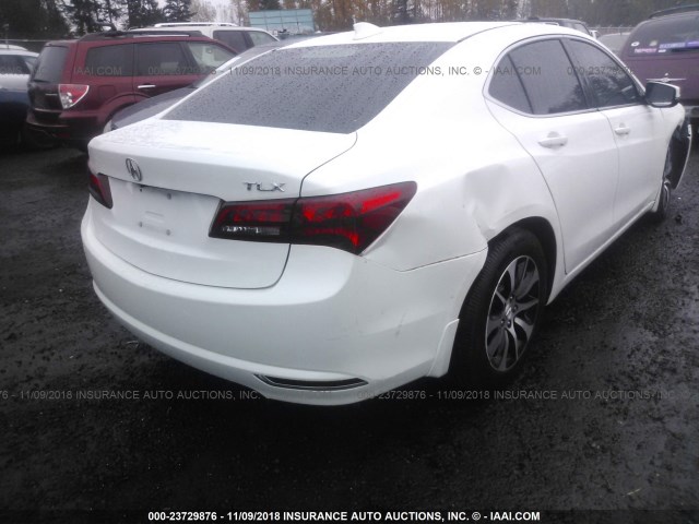 19UUB1F53FA017853 - 2015 ACURA TLX TECH თეთრი ფოტო 4