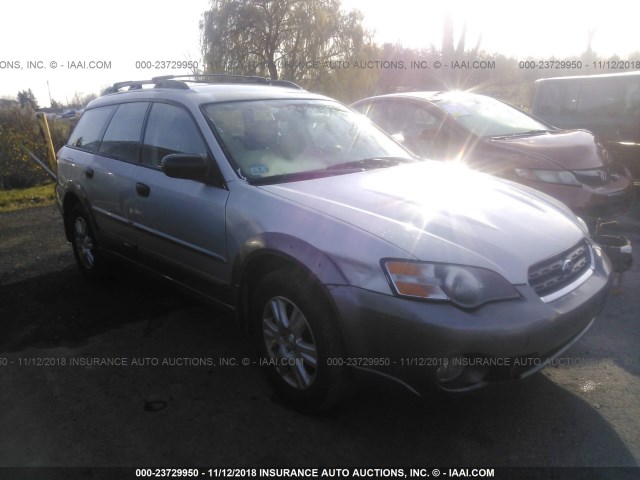 4S4BP61C257356671 - 2005 SUBARU LEGACY OUTBACK 2.5I SILVER photo 1