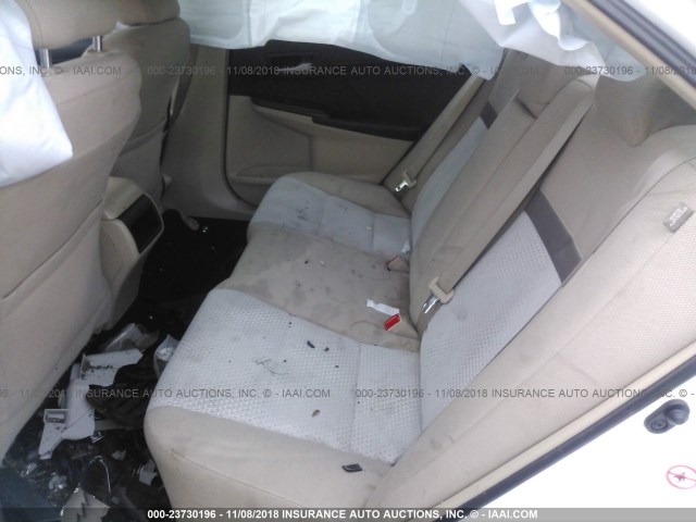 4T4BF1FK4CR267873 - 2012 TOYOTA CAMRY SE/LE/XLE თეთრი ფოტო 8