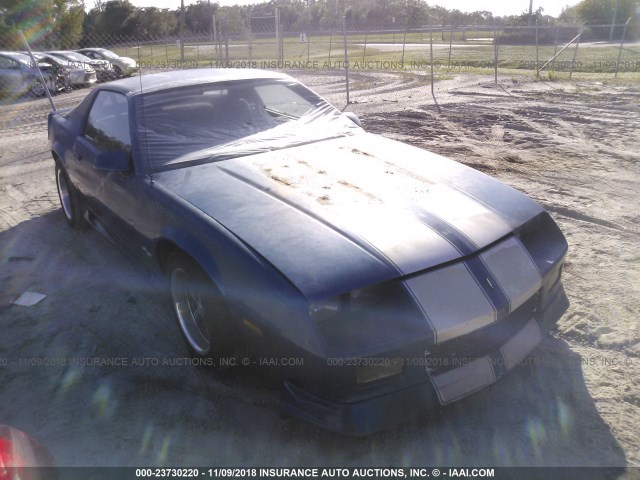 1G1FP23T2NL117360 - 1992 CHEVROLET CAMARO RS BLUE photo 1