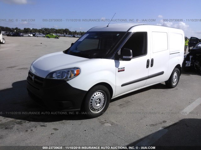 ZFBERFAT5G6C50113 - 2016 RAM PROMASTER CITY  WHITE photo 2