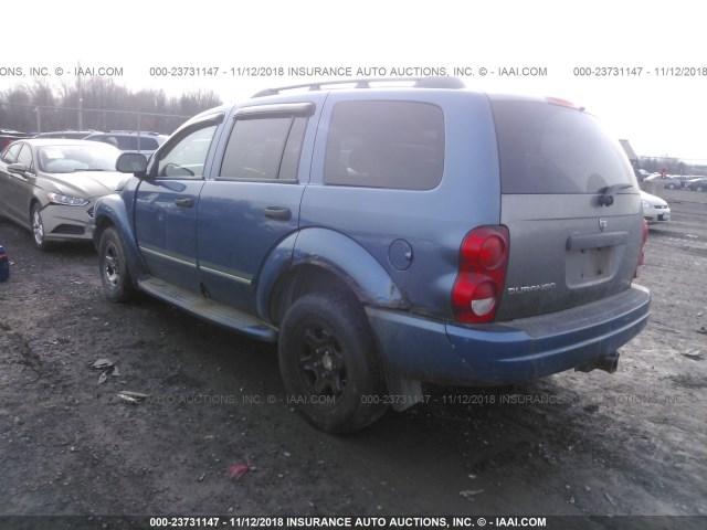 1D4HB58DX4F198397 - 2004 DODGE DURANGO LIMITED BLUE photo 3