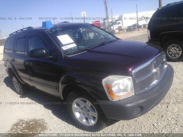 1D4HB38N35F603627 - 2005 DODGE DURANGO ST BURGUNDY photo 1