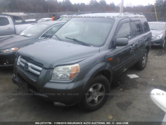 5FNYF187X7B023483 - 2007 HONDA PILOT EXL GRAY photo 2