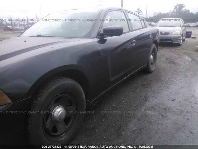 2B3CL1CG4BH556413 - 2011 DODGE CHARGER POLICE BLACK photo 6