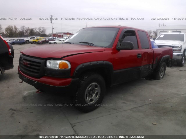 1GTEK19T3YE367556 - 2000 GMC NEW SIERRA K1500 RED photo 2