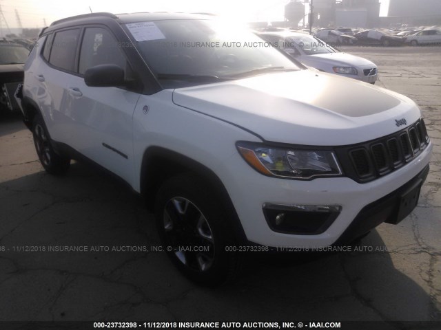 3C4NJDDB3JT451546 - 2018 JEEP COMPASS TRAILHAWK WHITE photo 1