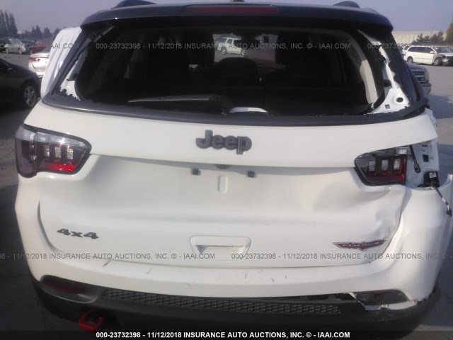 3C4NJDDB3JT451546 - 2018 JEEP COMPASS TRAILHAWK WHITE photo 6