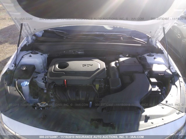 5XXGT4L30KG278773 - 2019 KIA OPTIMA LX/S WHITE photo 10