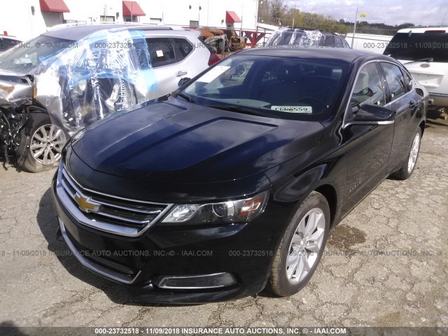 2G1105S35H9190607 - 2017 CHEVROLET IMPALA LT BLACK photo 2