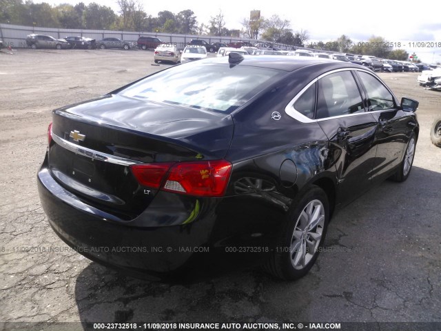 2G1105S35H9190607 - 2017 CHEVROLET IMPALA LT BLACK photo 4