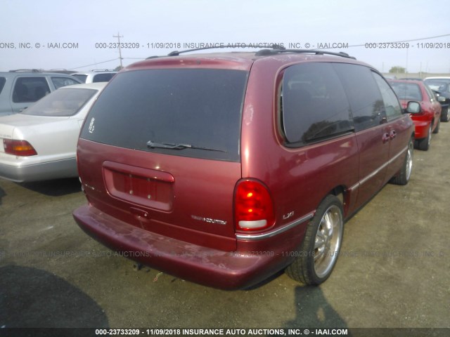 1C4GP64L4VB392218 - 1997 CHRYSLER TOWN & COUNTRY LXI RED photo 4