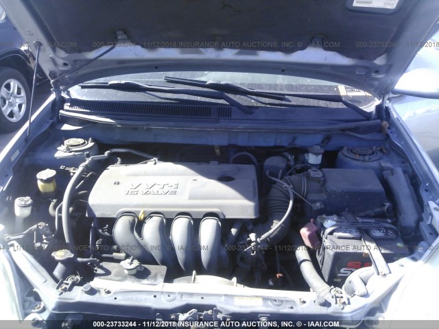 2T1KR32E43C109726 - 2003 TOYOTA COROLLA MATRIX XR BLUE photo 10