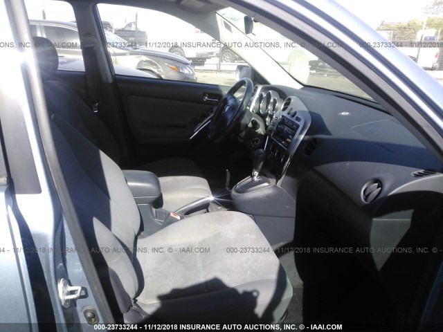 2T1KR32E43C109726 - 2003 TOYOTA COROLLA MATRIX XR BLUE photo 5