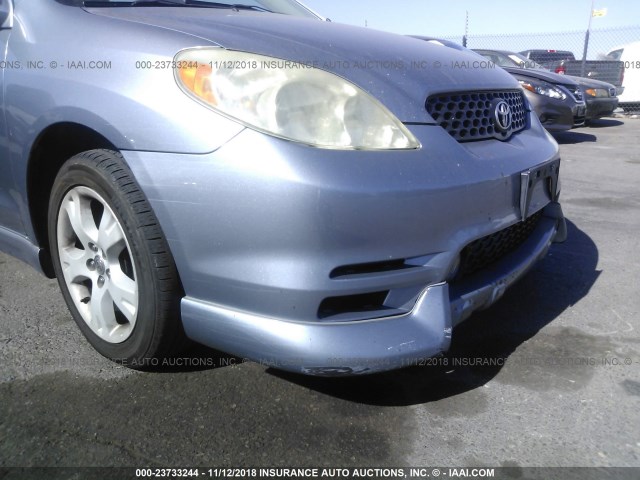 2T1KR32E43C109726 - 2003 TOYOTA COROLLA MATRIX XR BLUE photo 6