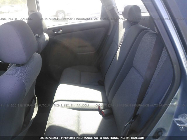 2T1KR32E43C109726 - 2003 TOYOTA COROLLA MATRIX XR BLUE photo 8