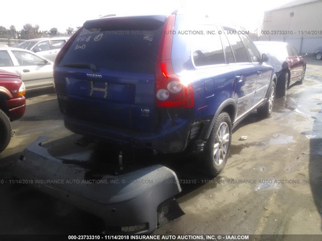 YV4CZ852261281195 - 2006 VOLVO XC90 V8 BLUE photo 4