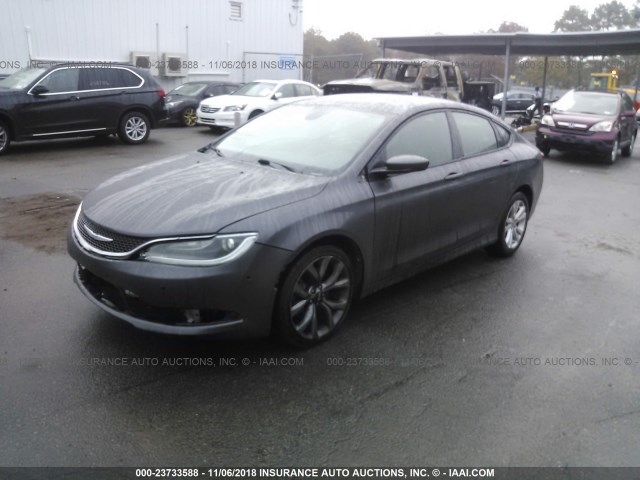1C3CCCBB7FN672884 - 2015 CHRYSLER 200 S ნაცრისფერი ფოტო 2
