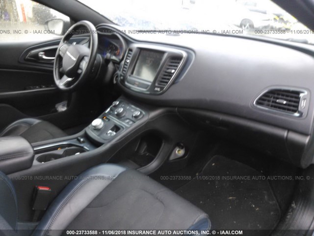 1C3CCCBB7FN672884 - 2015 CHRYSLER 200 S ნაცრისფერი ფოტო 5