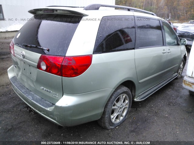 5TDBA22C56S066588 - 2006 TOYOTA SIENNA XLE/XLE LIMITED GREEN photo 4